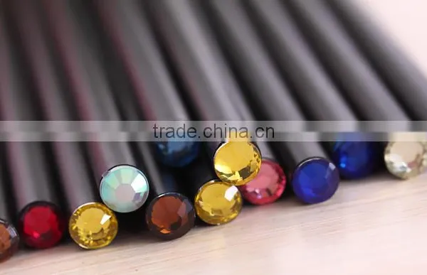 Factory Wholesale High Qulaity 7inch HB Round Jewel Black Wooden Pencils photo-4