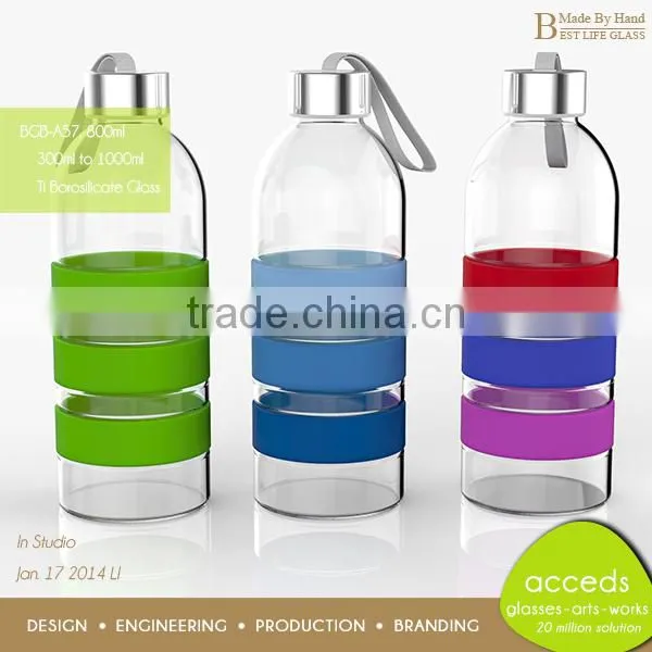 Fashionable Decorations Custom Wholesale Glass Water Bicycle Bottle photo-4
