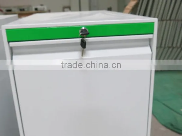 Steel Metal Hand-pull Sliding Desk Side Cabinet Table Storage Cabinet Cupboard photo-3