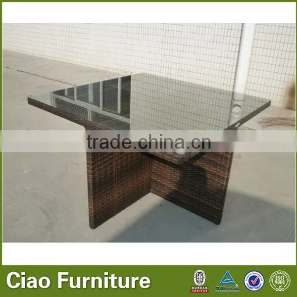 Outdoor Space Saving Rattan Dining Table Set for Wholesale photo-3