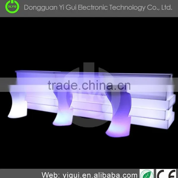 2017 Hot Sale PE Plastic Led Illuminated Furniture Table photo-4