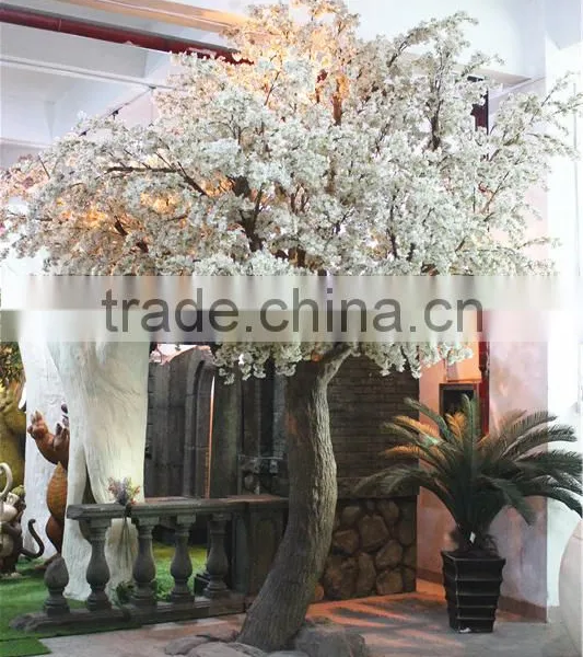 Home Garden Decoration 100cm to 1000cm Height Artificial Indoor Live Plastic Ficus Red With Green Big Maple Tree EZLS05 1011 photo-2