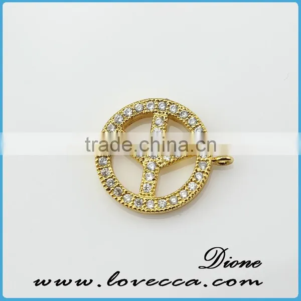 Fine Charm Design Micropave Bead ,DIY Beads for Jewelry photo-6