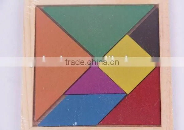 Educational Toy Colorful Wooden Jigsaw Puzzles/tangram Puzzle/seven-piece Puzzle Toy for Children photo-5