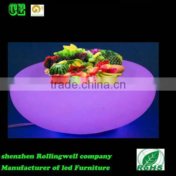 Modern Colorful Beautiful Style LED Waterproof Plastic Dishes/Plate for Party photo-3