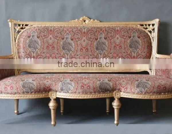 MD-1408-01 &MS-1401-04 &MS-1402-04 Chinese Style Furniture Sofa Set in Gold Finish photo-4
