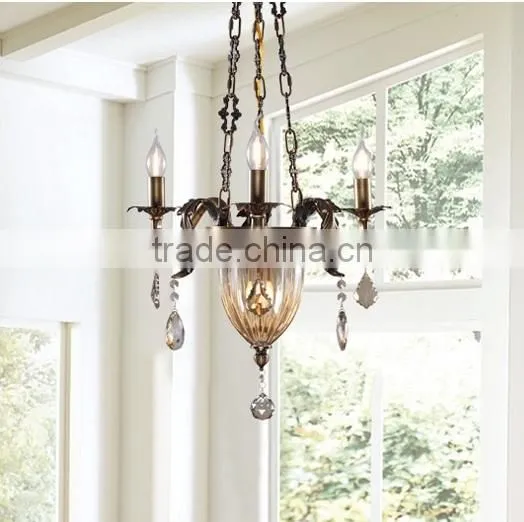 New Arrival Classic European Baroque Style Antique Golden Brass Pendant Light, Chandelier for Bedroom BF12-05254h photo-5