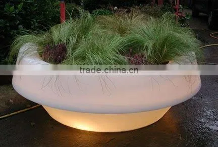Metal Craft Flower Pot Decoration/led Flower Pot