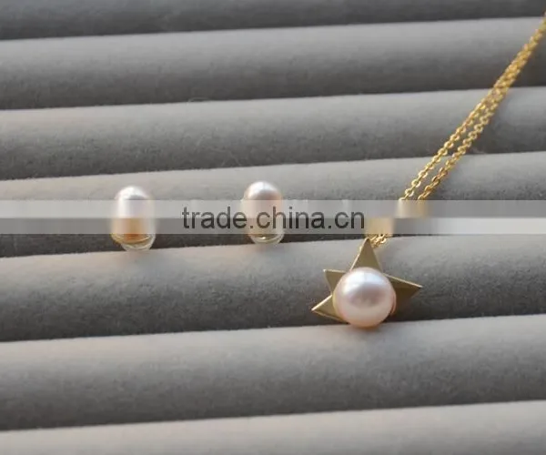 11-12mm Freshwater Pearl Necklace and Earring Sets photo-3