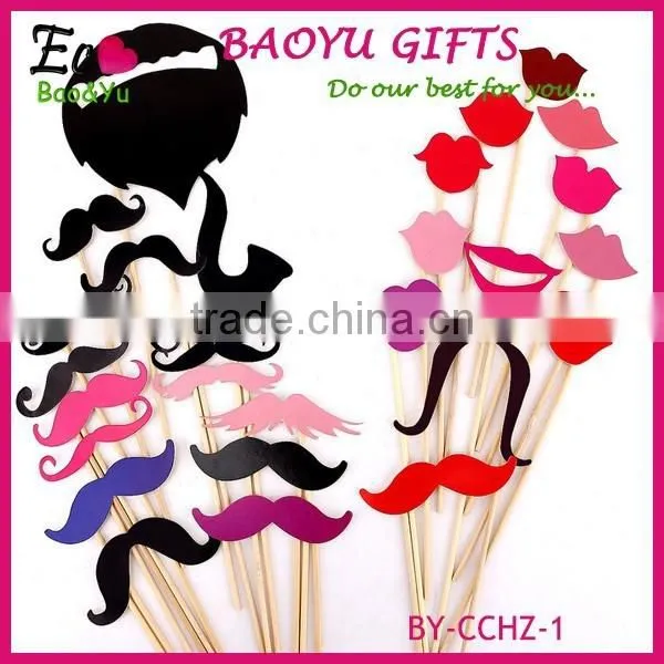 58Pcs/Set Fashion Funny Photo Booth Props Hat Mustache On A Stick Wedding Birthday Party Favor Wedding Props Wedding Decoration photo-3