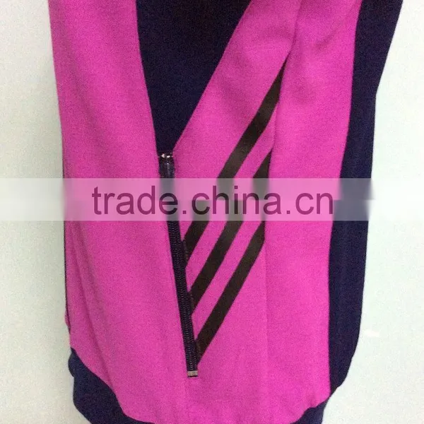 Fashion Custom Fantastic Matching Color Women Contracted Long Sleeve Sportswears Made in China photo-4