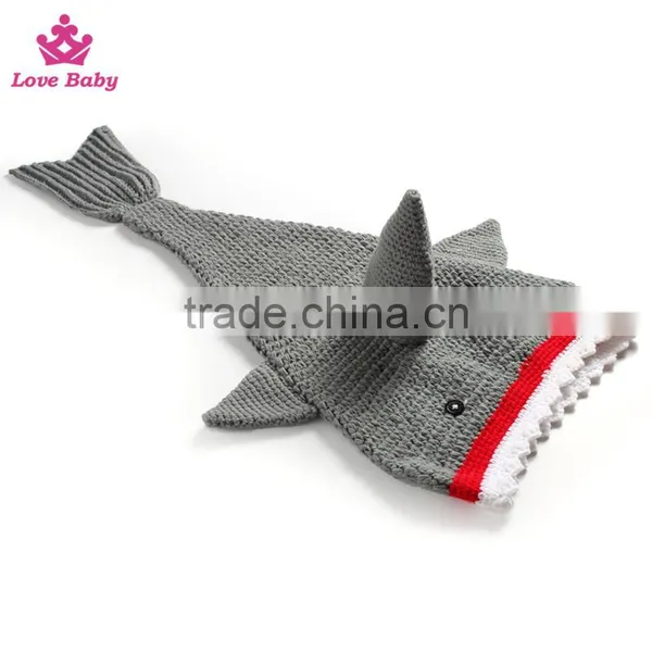Wholesale Crochet Shark Photo Props Bag for Newborn Infant LBP20160218-17 photo-2