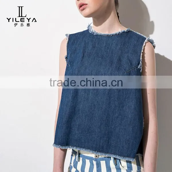 Denim Vest Women,girls Denim Vest Factory