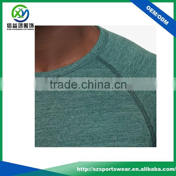 OEM Custom High Quality Green Color Bamboo Shirt, Long Sleeve Men's t Shirt photo-3