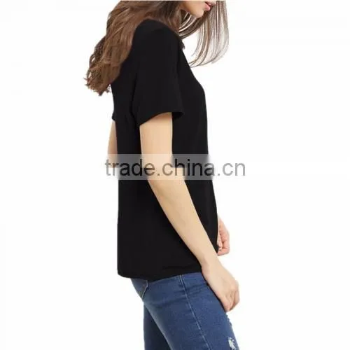 New Design Plus Size Women Cotton Short Sleeve T-Shirts photo-4