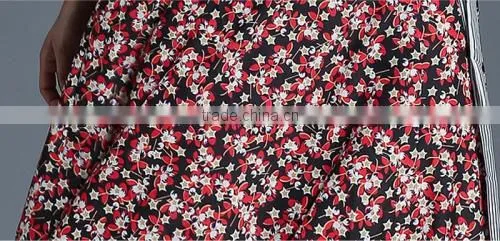 Chiffon Printed Shivering Red One-piece Dress New Fashion Ladies Dress photo-5