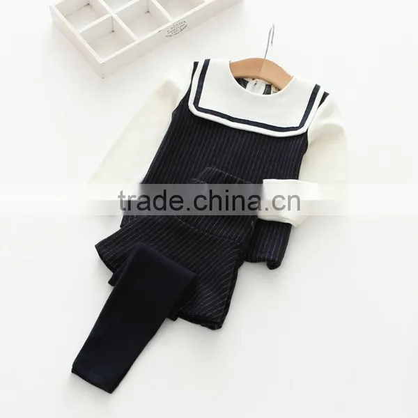 High Quality Cotton Soft Two Pieces Set Casual Girls Boutique Clothing Set photo-5