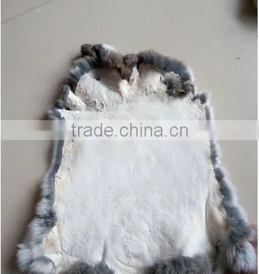 Big Piece Raw or Dyed Color Large Rabbit Fur Wholesale photo-3