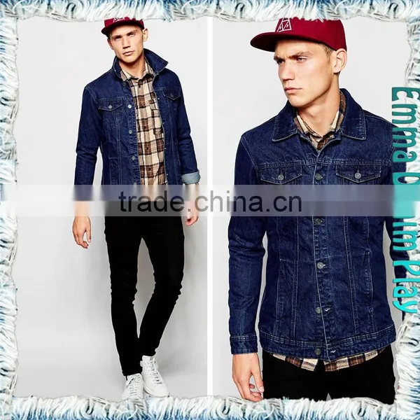 2016 Hot New Men's Vogue Blue Denim Jackets Street Wear Styles Outwears photo-4