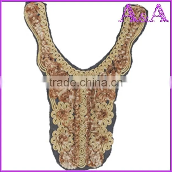 Rice White Small Wave Water Soluble Lace Trim Embroidered Crochet Lace Collar photo-2