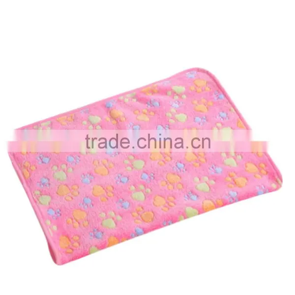 Pet Mats Thick Blanket Cat Dog Puppy Kitten Warm Waterproof Fleece Soft Blanket Bed Mat Paw Print New photo-4