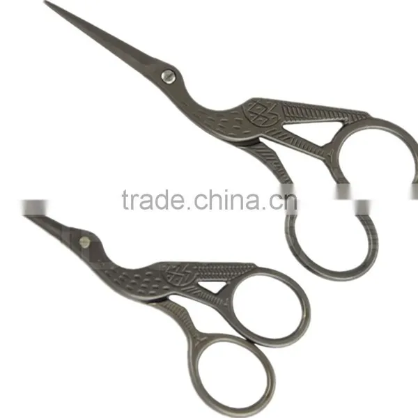 Vintage Fancy Design Thread Embroidery Scissors Bronze Bird Scissors photo-5