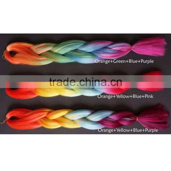 Factory Wholesale Synthetic Hair Material Heat Resistant Fiber For Braids Crochet Synthetic Braiding Hair photo-6