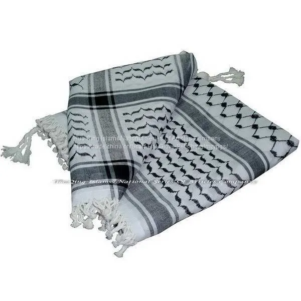 Arafat Jacquard Scarf / Arab Scarf / Arabian Shemagh / Muslim Hijab Scarf / Arafat Scarf / Arabian Shemagh photo-2