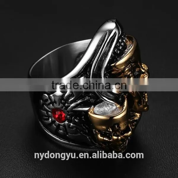 Skeleton Stainless Till Ring/creative Men Skeleton Ring/men Top Quality Ring photo-4