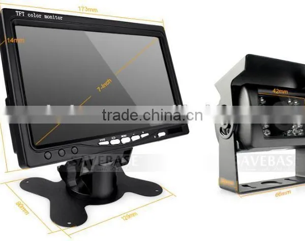 7inch TFT LCD Monitor With 2.4GHz Digital Wireless Camera System 24V photo-6