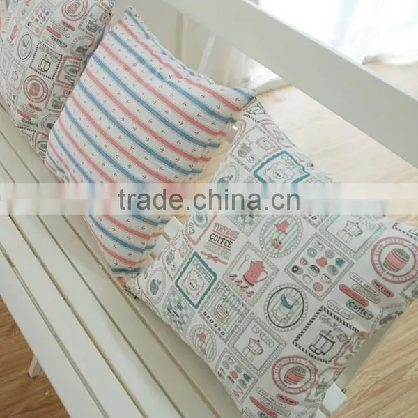 Printed 100% Organic Cotton Heavy Canvas Square Pillow photo-6