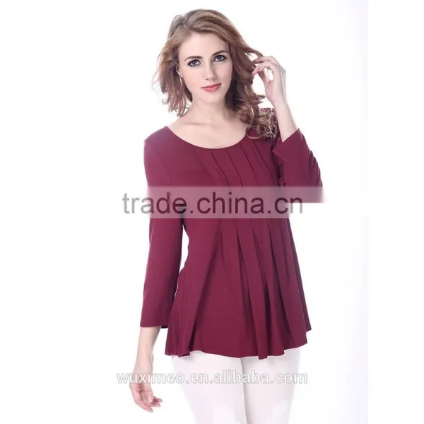Size Custom Made Top Level Ladies Grey Blouses photo-2