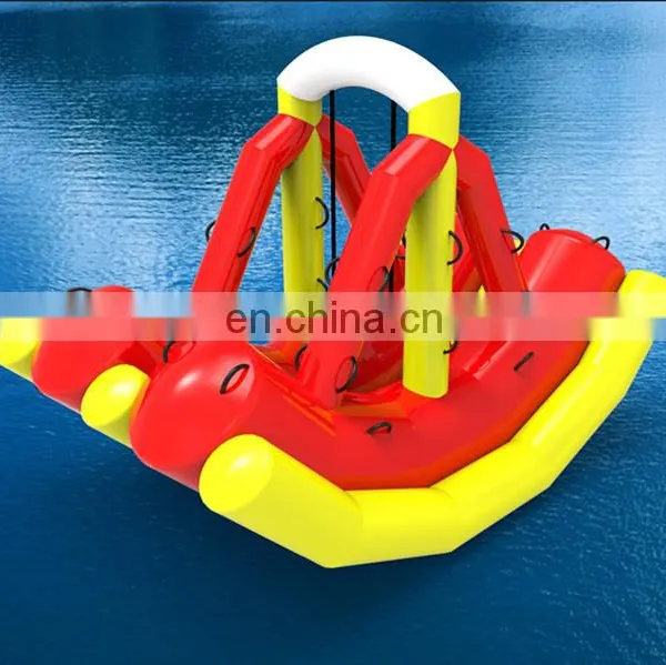 2017 New Design Commercial Double Row Inflatable Float Water Park Seesaw Game
