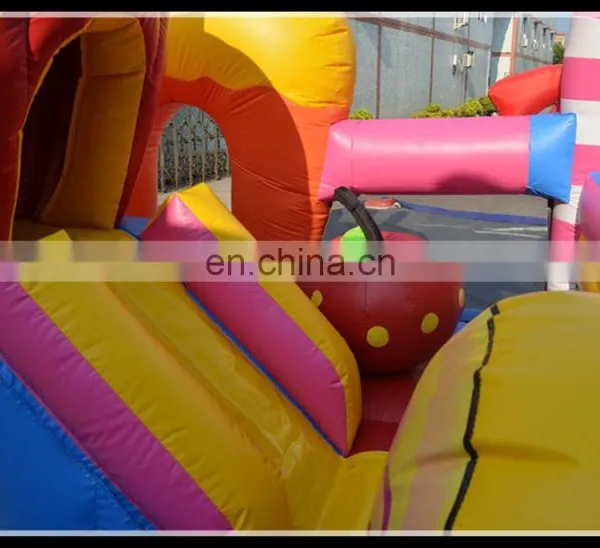 High Quanlity Pvc Funny Candy Park Giant Inflatable Jumping Fun City for Kids photo-4
