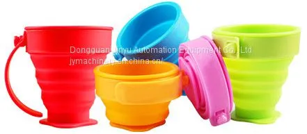 Portable Silicone Folding Water Bottle Travel Retractable Kettle Travel Compress Retractable Cup Folding Cup Machine photo-5