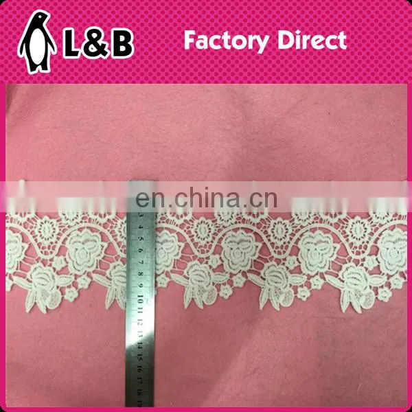 Fashion 2016 Milk Silk Embroidery Lace Trimmings Fancy Embroidery Lace Trim,embroidered Bridal Lace Trim photo-3