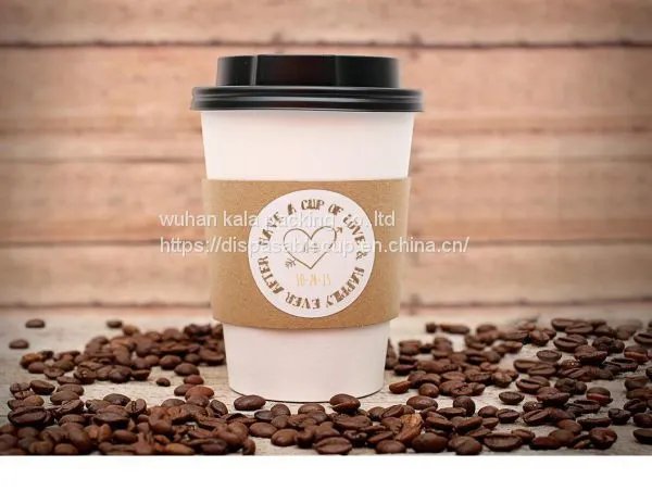China Best PLA PE Paper Coffee Cups With Lids and Sleeve Straw photo-2