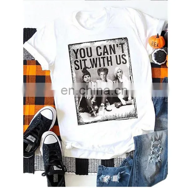 Halloween Short Sleeve Round Neck Print Short Sleeve Women's T-shirt