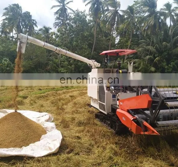 Wishope Machinery Paddy Field Use Full Feeding Rice Harvester Combine Harvest Machine photo-5