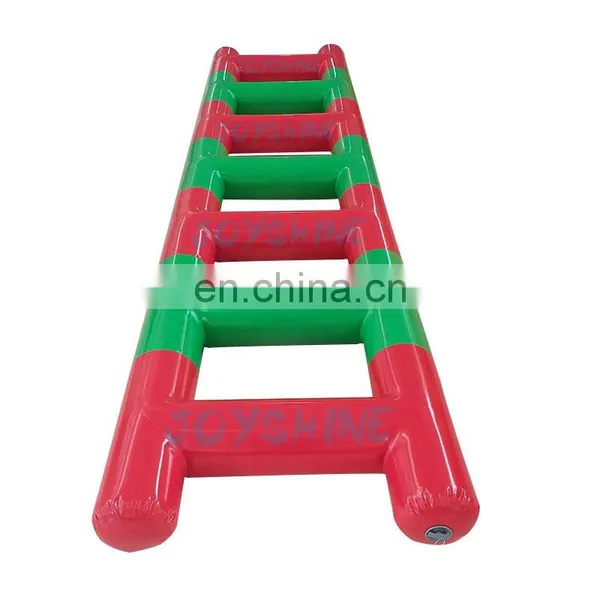 Outdoor Interactive Team Building Games Inflatable Sport Wipeout Game 6m Inflatable Ladder Bouncer For Kids and Adult photo-6