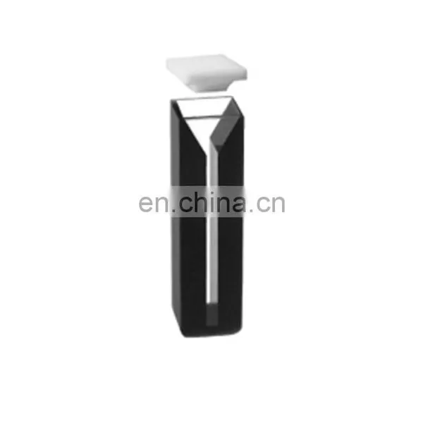 Fused Quartz Cells for Spectrophotometer 40mm Path Length Durable Q-47 Micro Cell With Black Walls and With Lids photo-2