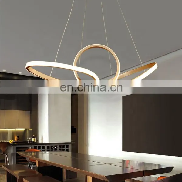 Tpstarlite Factory Direct Unique Shape Gold Custom Living Room Modern Pendant Lighting Chandelier photo-4