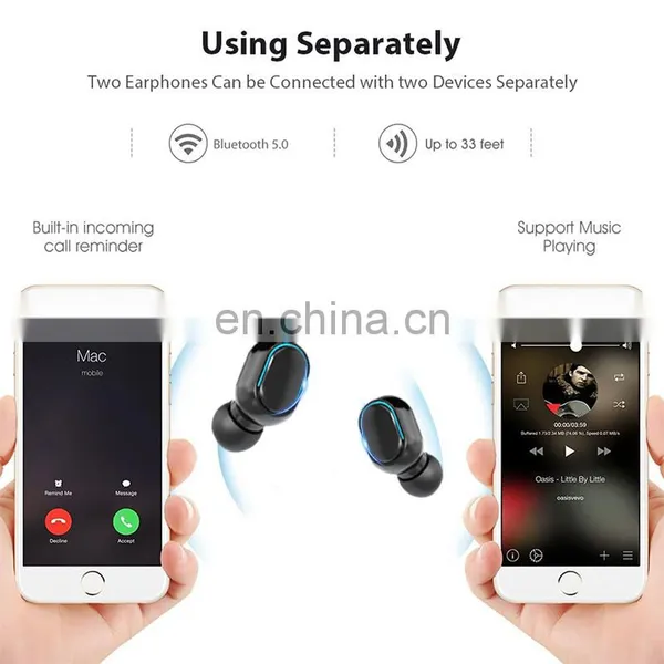 Earphone Headset 2021 New Product Amazon Hot Sale OEM E7S Sports TWS Charging Wireless Headphone Wireless Earbud Drop Shipping photo-3