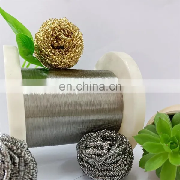 16g Stainless Steel 410 Wire 0.13mm Pot Scrubber for Kitchen Cleaning photo-4