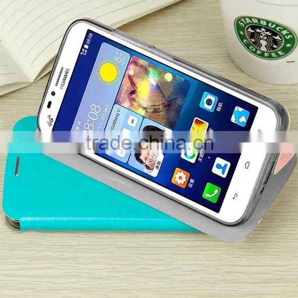 MOFi Case Housing for Huawei Ascend G730, Celular Phone Coque Flip Leather Back Cover for Huawei G730 photo-2