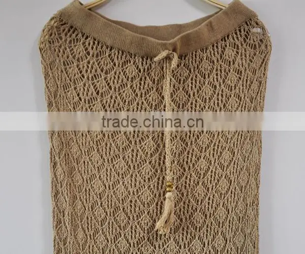 Fashion Show 100% Cotton Lady Dress European Knitted Lady Skirt photo-2