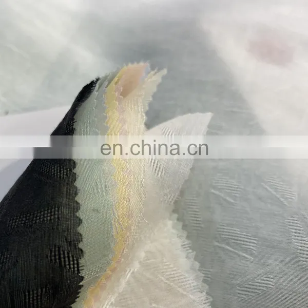 Custom Printed Digital Printing Jacquard Tnecel Nylon Chiffon Fabrics for Dress photo-5