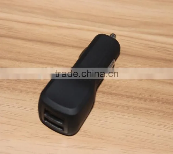 3.1Amp 3100mA Output Dual 2nd USB Vehicle Auto Car Charger With Black Painting Rubberized Finished photo-4