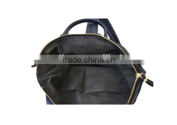 Genuine Cow Leather Black Travelling Backpack School Backpack Bag for Men for Women photo-6