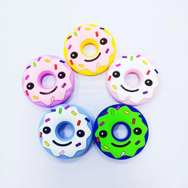 Silicone Smiley Teether Baby Teething Chews Donut Teether photo-2